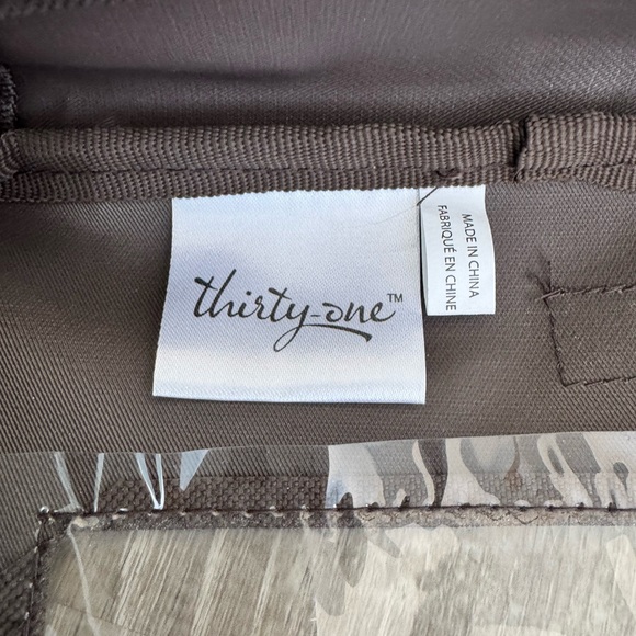 🦉💛Thirty-One Utility Owl Print Tote With Clear Cover - Picture 13 of 13